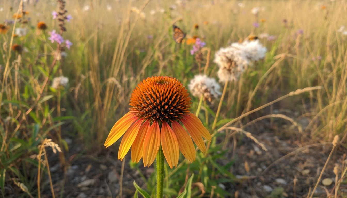 Orange Coneflower 'Orange Fascinator' (Echinacea 'Orange Fascinator') - Perennials