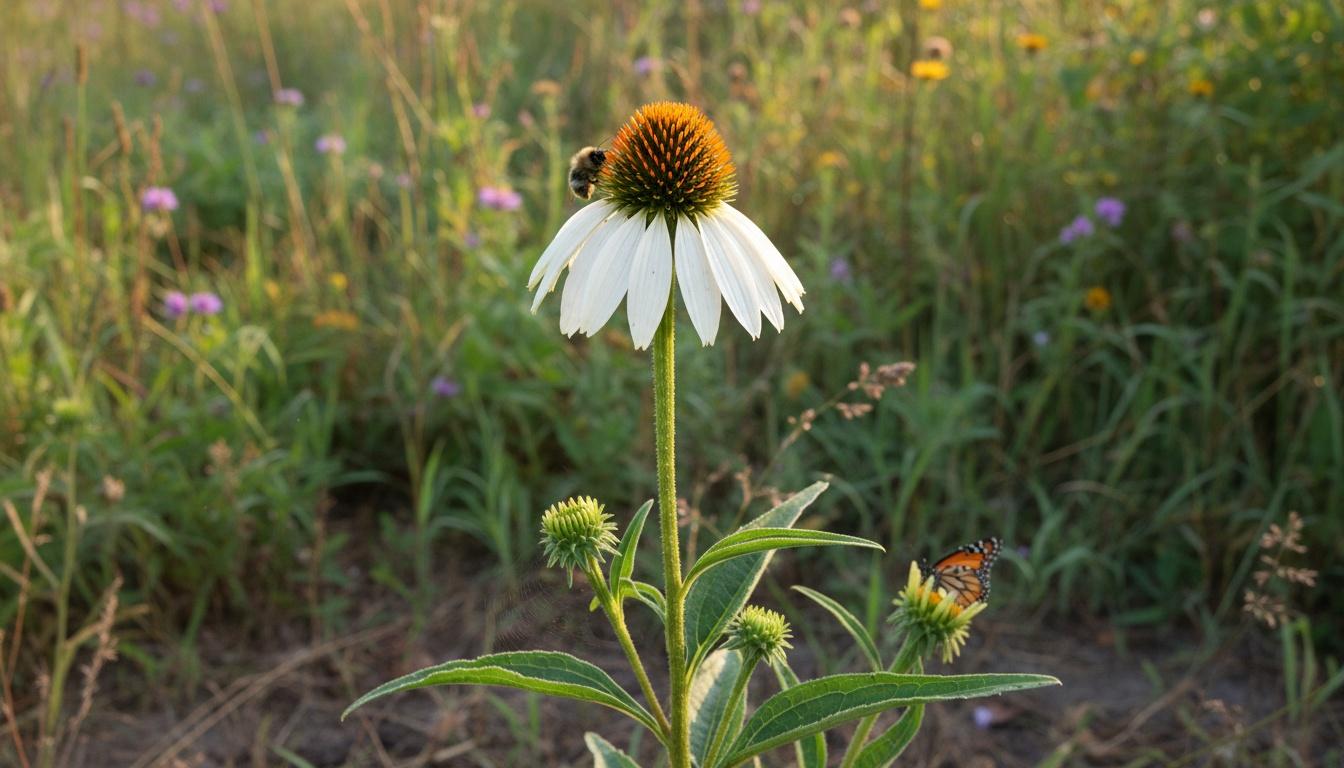 White Swan Coneflower (Echinacea Purpurea 'White Swan') - Perennials