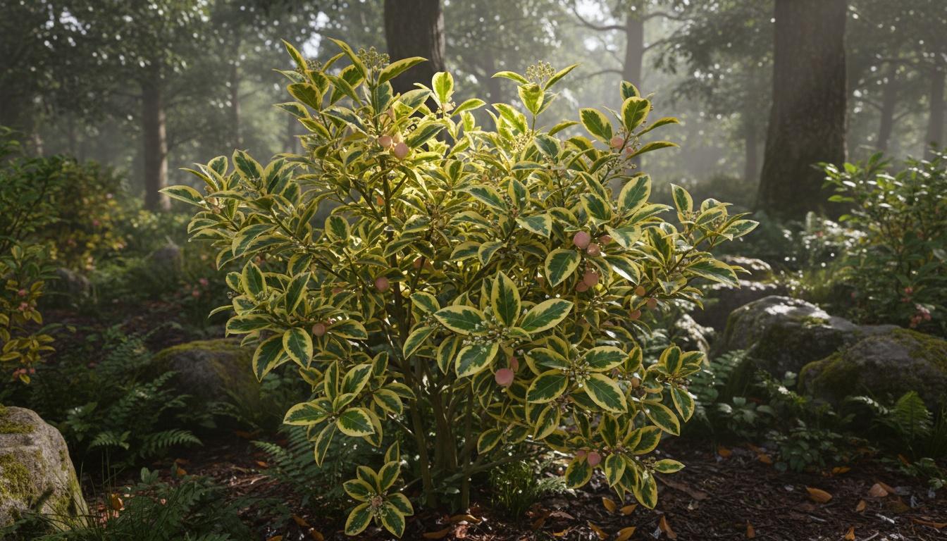Variegated Japanese Euonymus 'Aureovariegatus' (Euonymus Japonicus 'Aureovariegatus') - Ground Layers