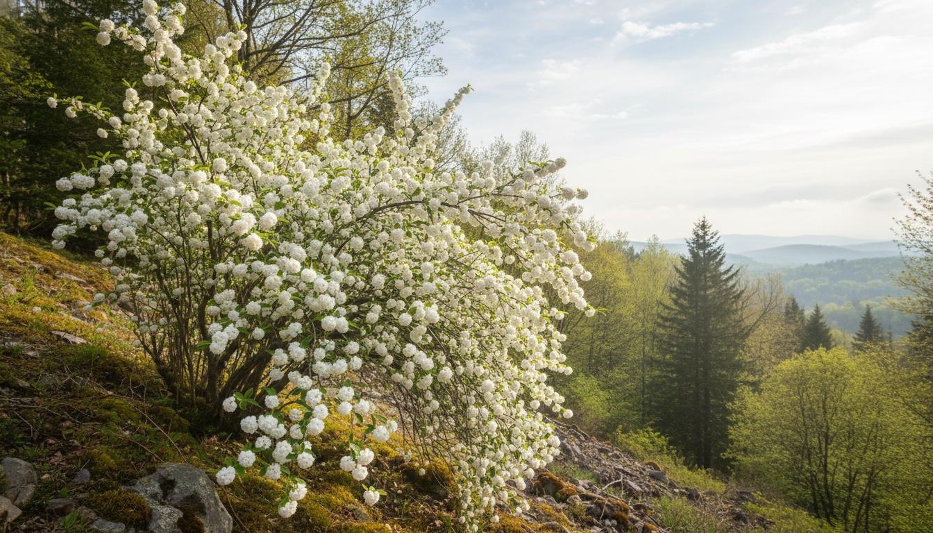 Pearl Bush 'Snow Mountain' (Exochorda X Racemosa 'Snow Mountain') - Ground Layers
