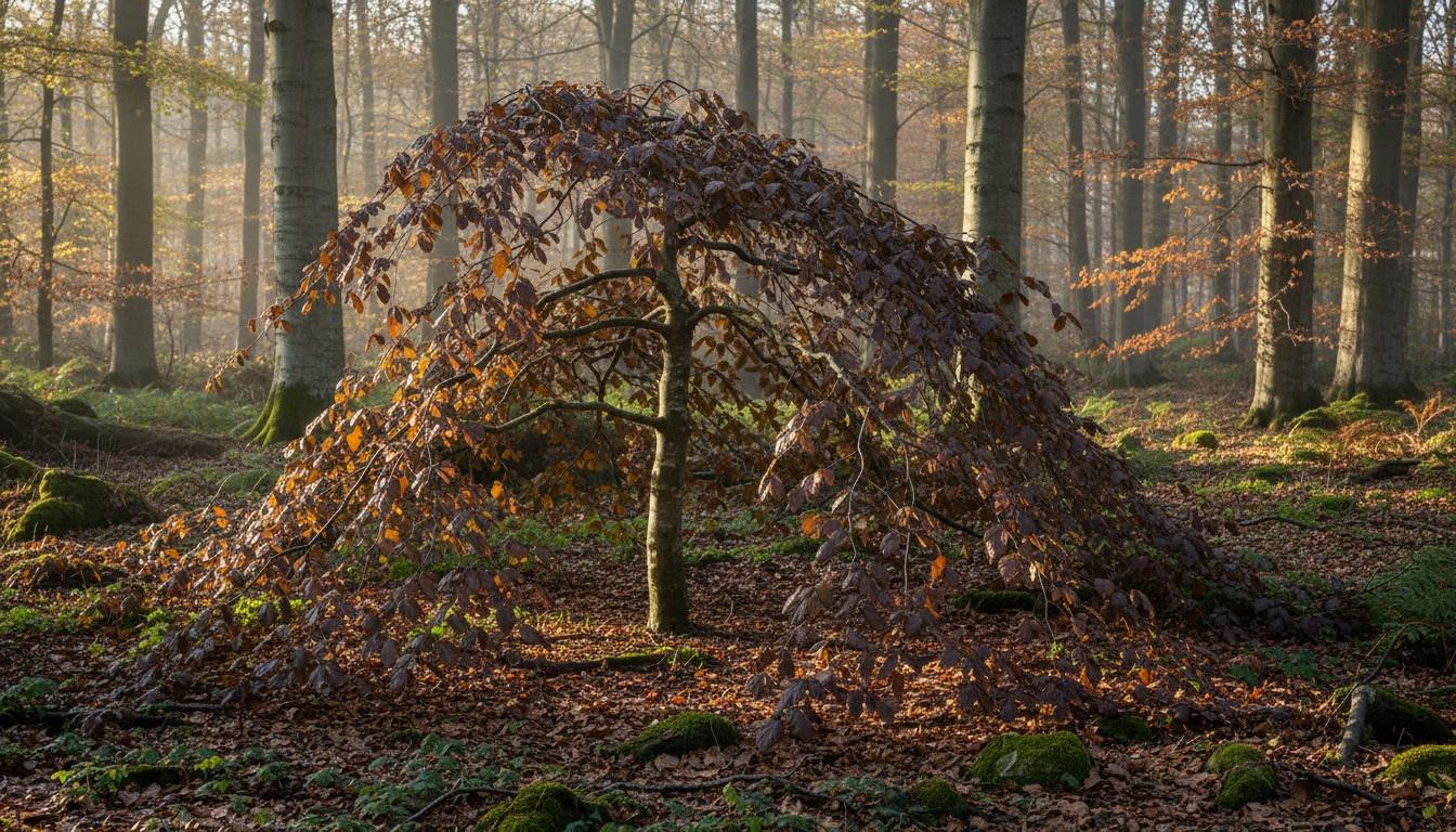 Dwarf Copper Beech 'Ansorgei' (Fagus Sylvatica 'Ansorgei') - Shade Trees