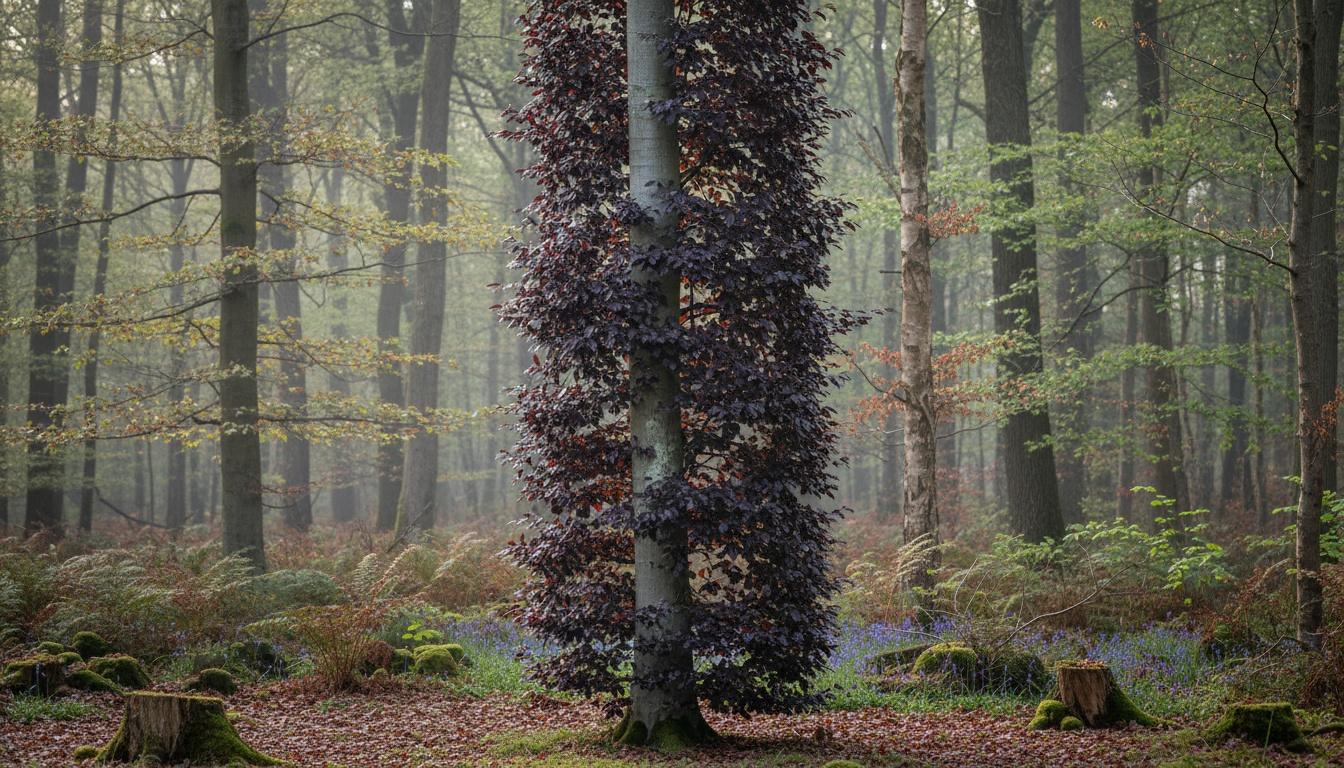 Columnar Purple Beech 'Dawyck Purple' (Fagus Sylvatica 'Dawyck Purple') - Shade Trees