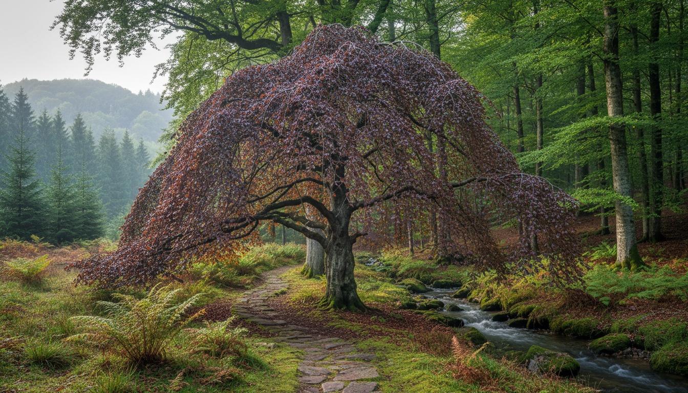 Purple Fountain Beech (Fagus Sylvatica 'Purpurea') - Shade Trees