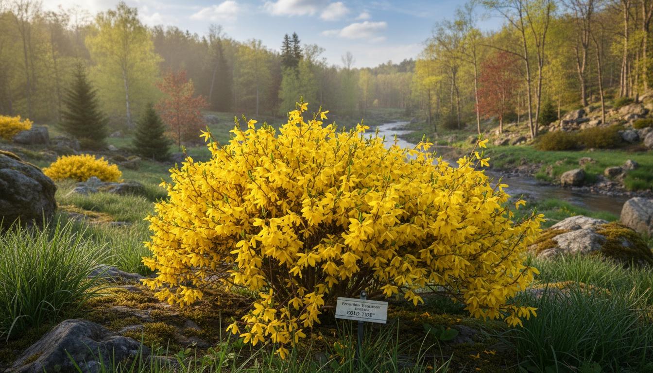 Dwarf Forsythia 'Courtasol' Pp9104P Gold Tide® Pp9104P Gold Tide® (Forsythia 'Courtasol') - Ground Layers