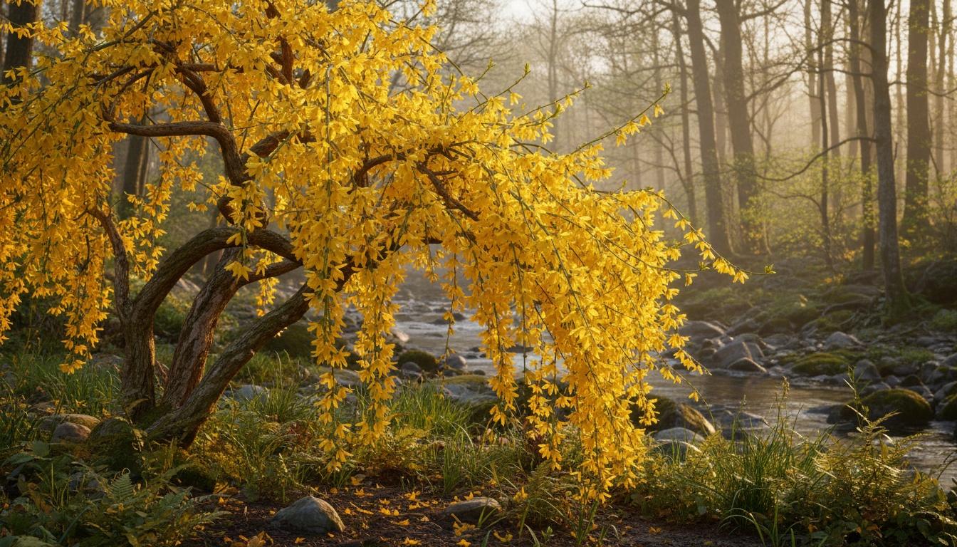 Weeping Forsythia (Forsythia Suspensa) - Ground Layers