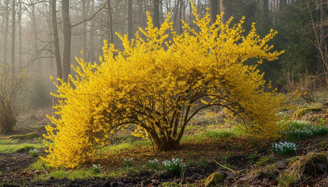 Forsythia 'Arnold' (Forsythia X S Dwarf' 'Arnold') - Ground Layers