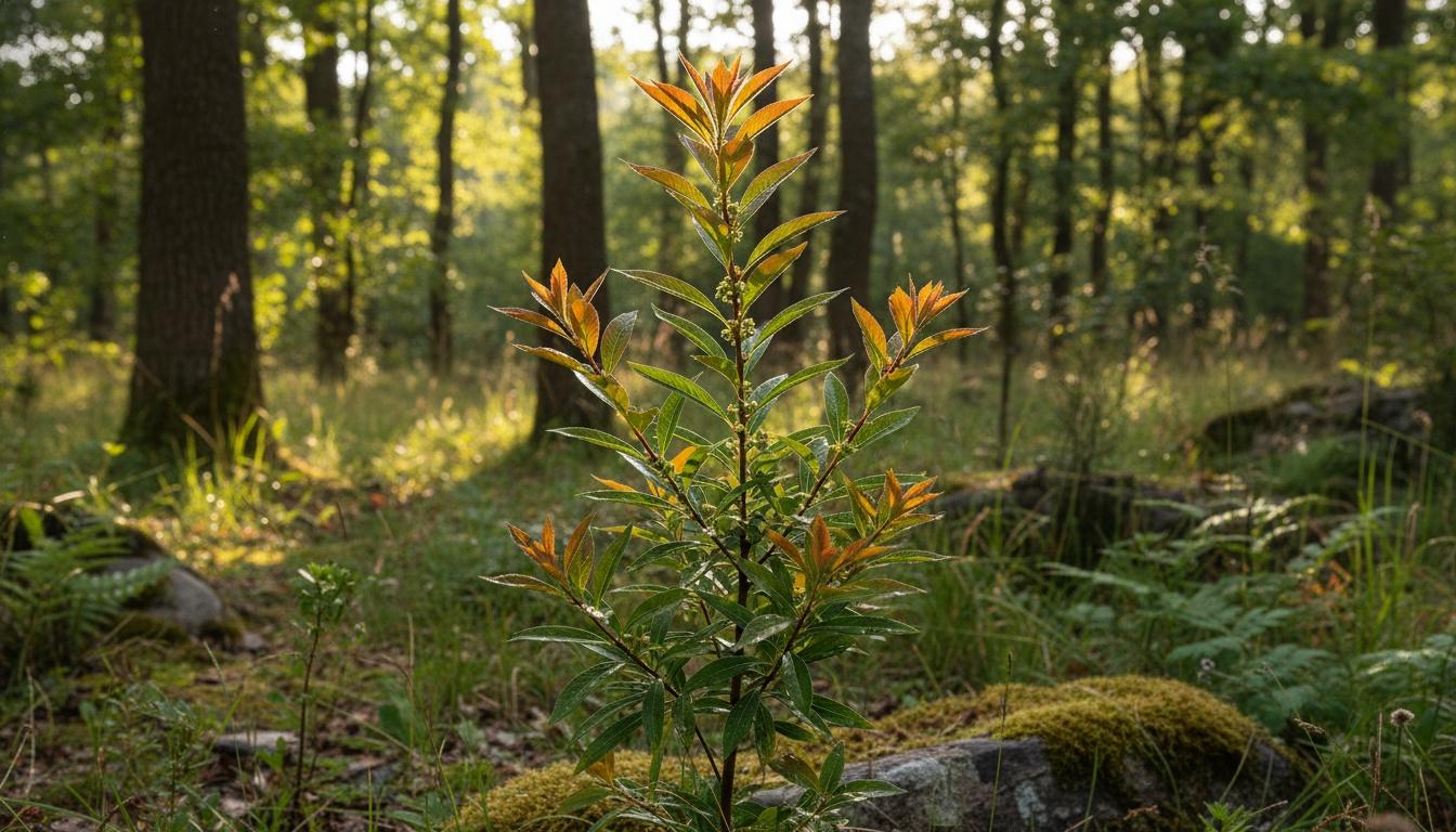Fine Line Glossy Buckthorn (Frangula Alnus 'Fine Line') - Ground Layers