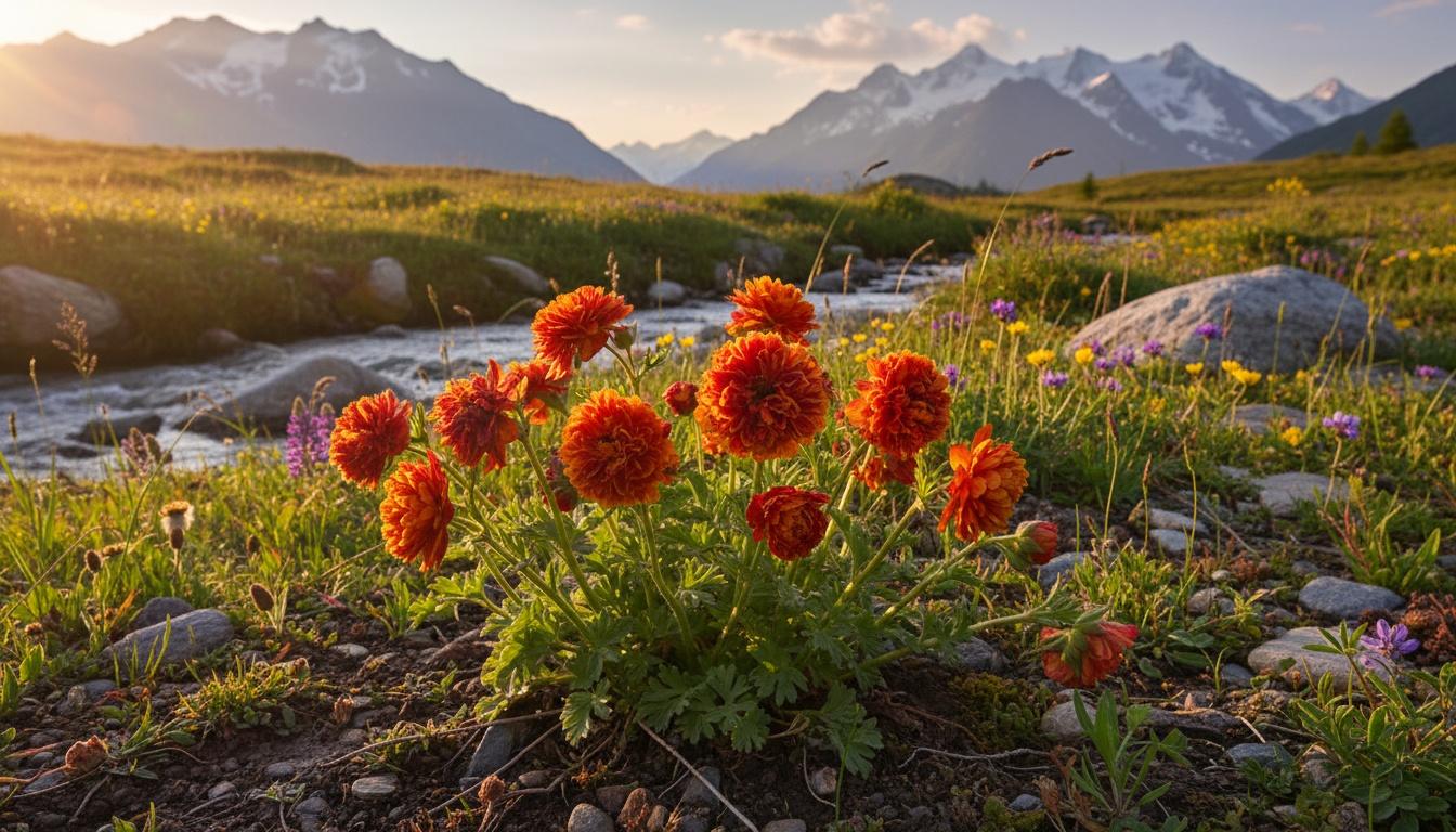 Avens 'Blazing Sunset' (Geum Chiloense 'Blazing Sunset') - Perennials