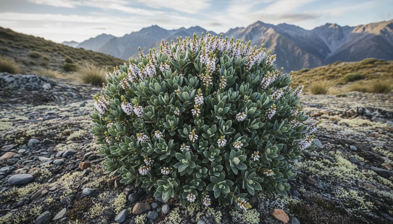 Shrubby Veronica (Hebe Pinguifolia) - Ground Layers