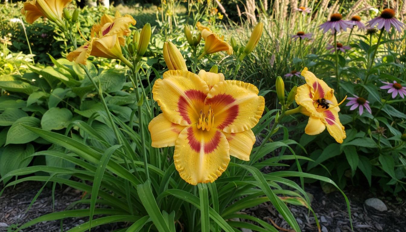 Yellow And Red Daylily Midsummer 'Fooled Me' (Hemerocallis 'Fooled Me') - Perennials