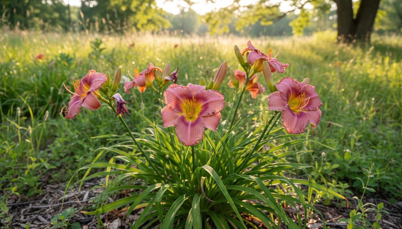 Daylily 'Rosy Returns' (Hemerocallis 'Rosy Returns') - Perennials