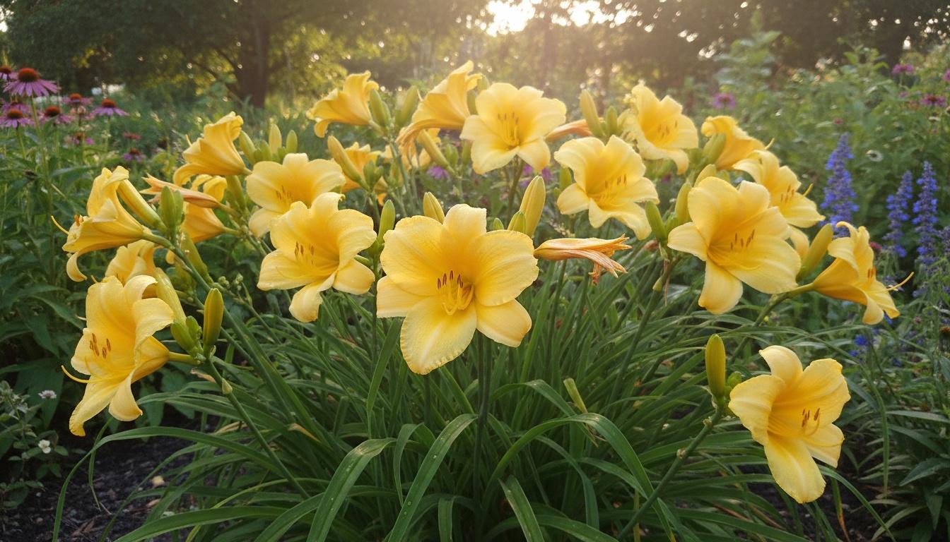 Butter Yellow Daylily Early Summer Rebloomer 'Stella Supreme' (Hemerocallis 'Stella Supreme') - Perennials