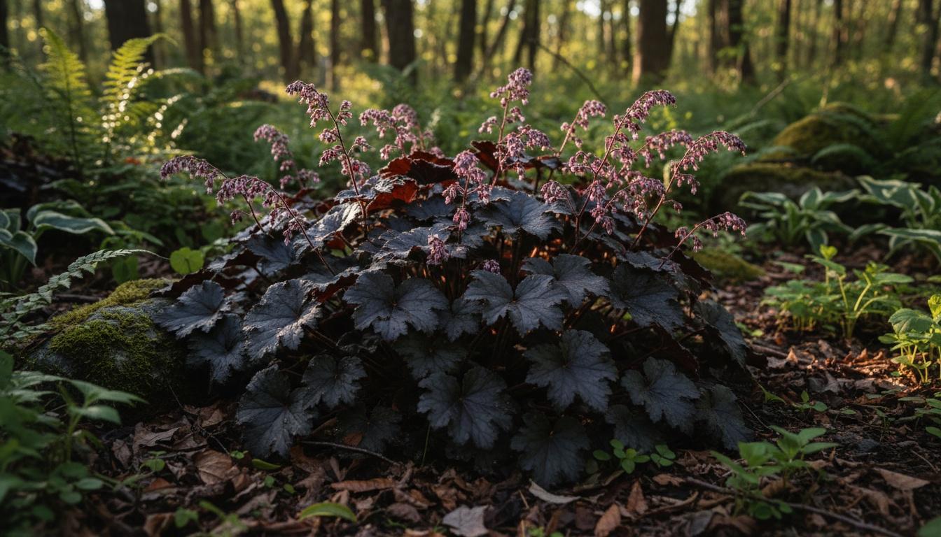 Black-Purple Coral Bells 'Black Pearl' (Heuchera Primo® Pp29395 'Black Pearl') - Perennials