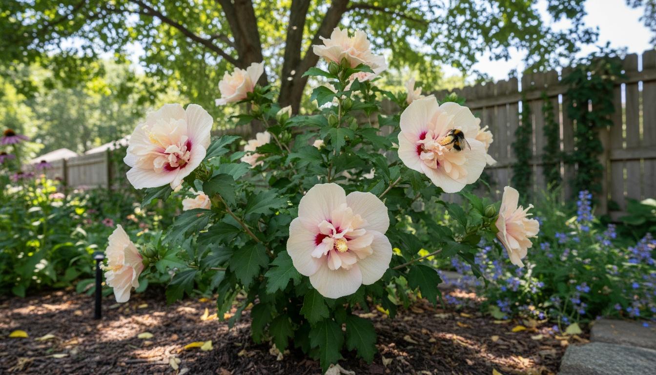 Dwarf Rose Of Sharon 'Rosina' Pollypetite® Pollypetite® (Hibiscus  Pp29105 'Rosina') - Flowering Trees