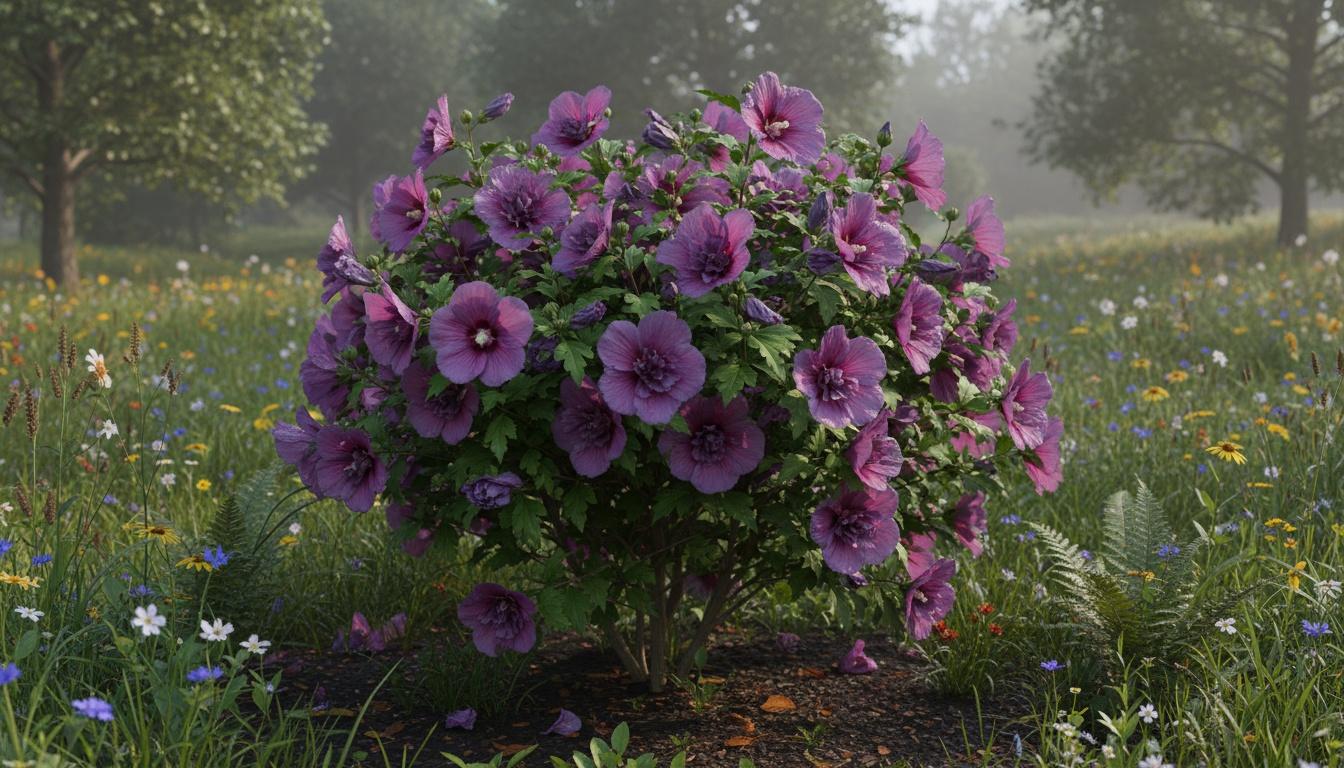 Rose Of Sharon 'Floru' Violet Satin® Violet Satin® (Hibiscus Syriacus  Tree Form 'Floru') - Flowering Trees