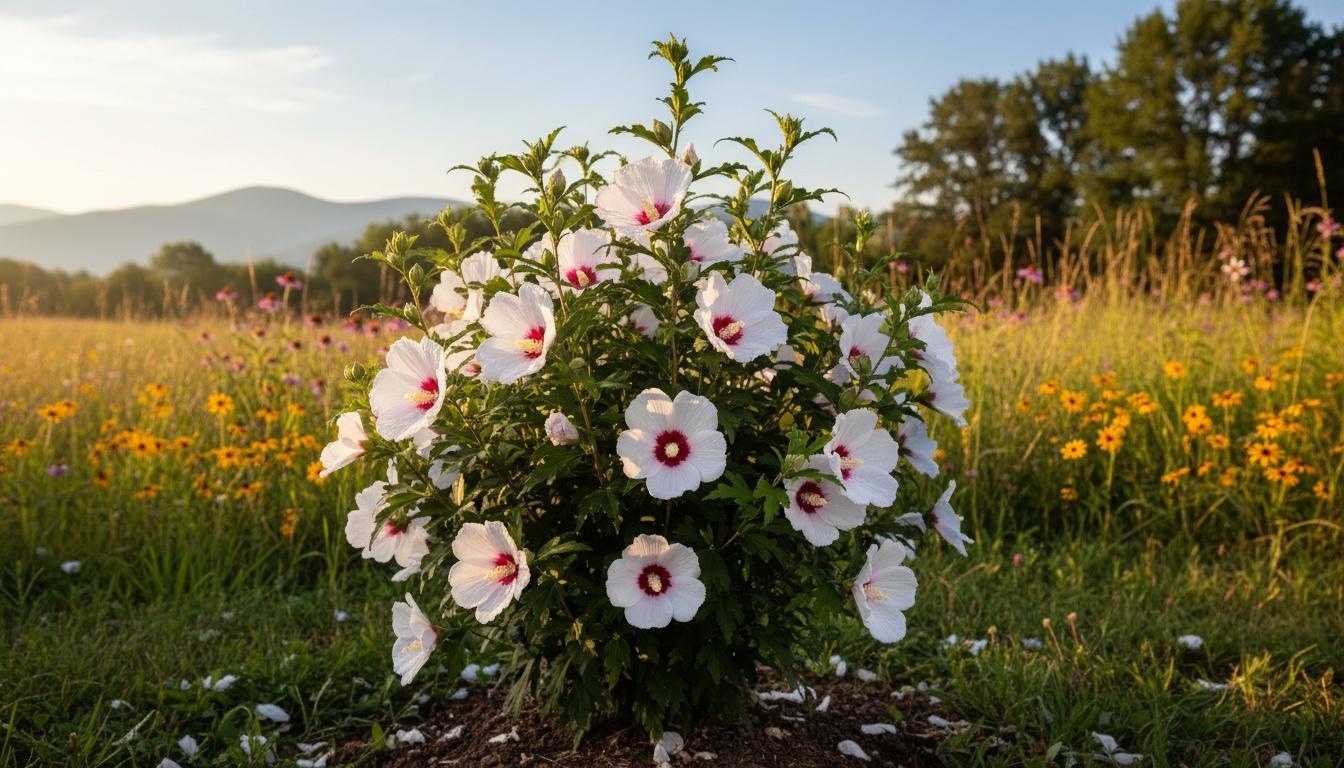 Dwarf Rose Of Sharon 'Antong Two' Pp19547 Lil'Kim® Pp19547 Lil'Kim® (Hibiscus Syriacus 'Antong Two') - Flowering Trees