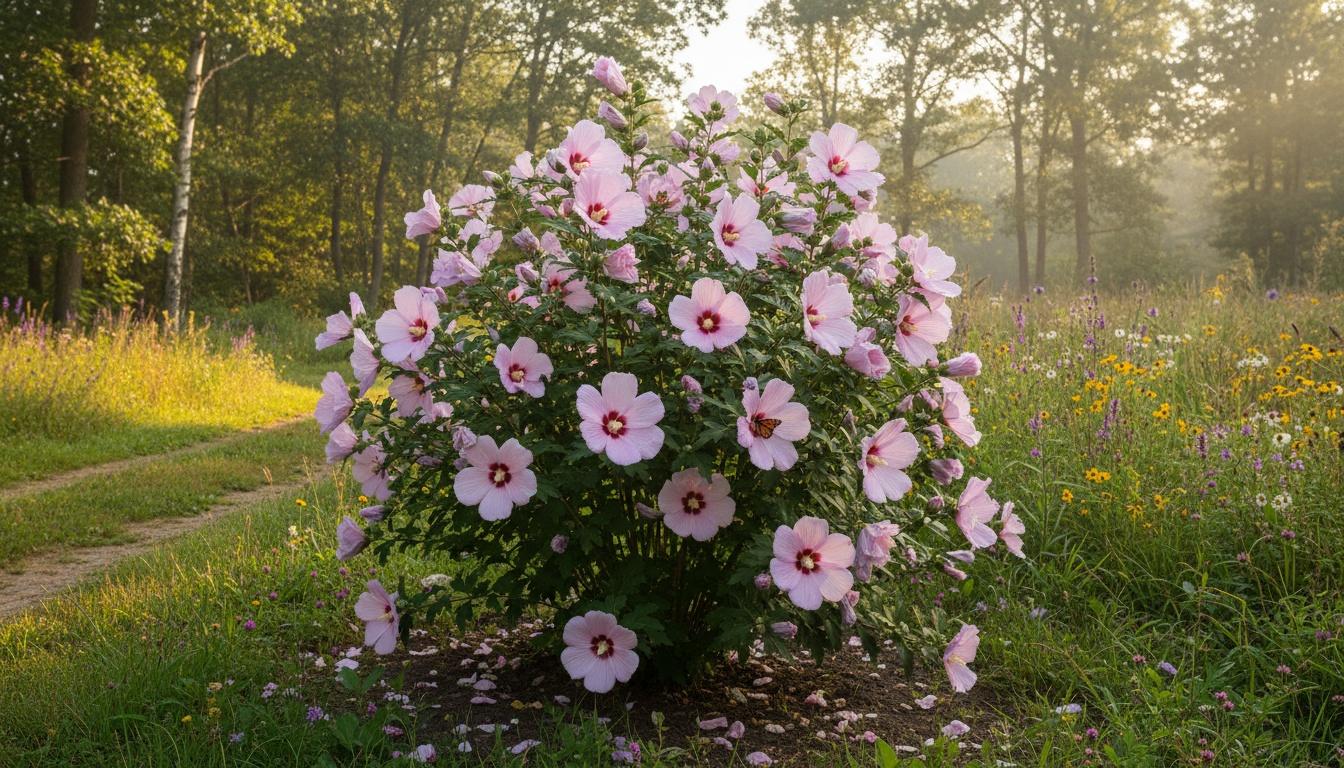 Rose Of Sharon 'Aphrodite' (Hibiscus Syriacus 'Aphrodite') - Flowering Trees