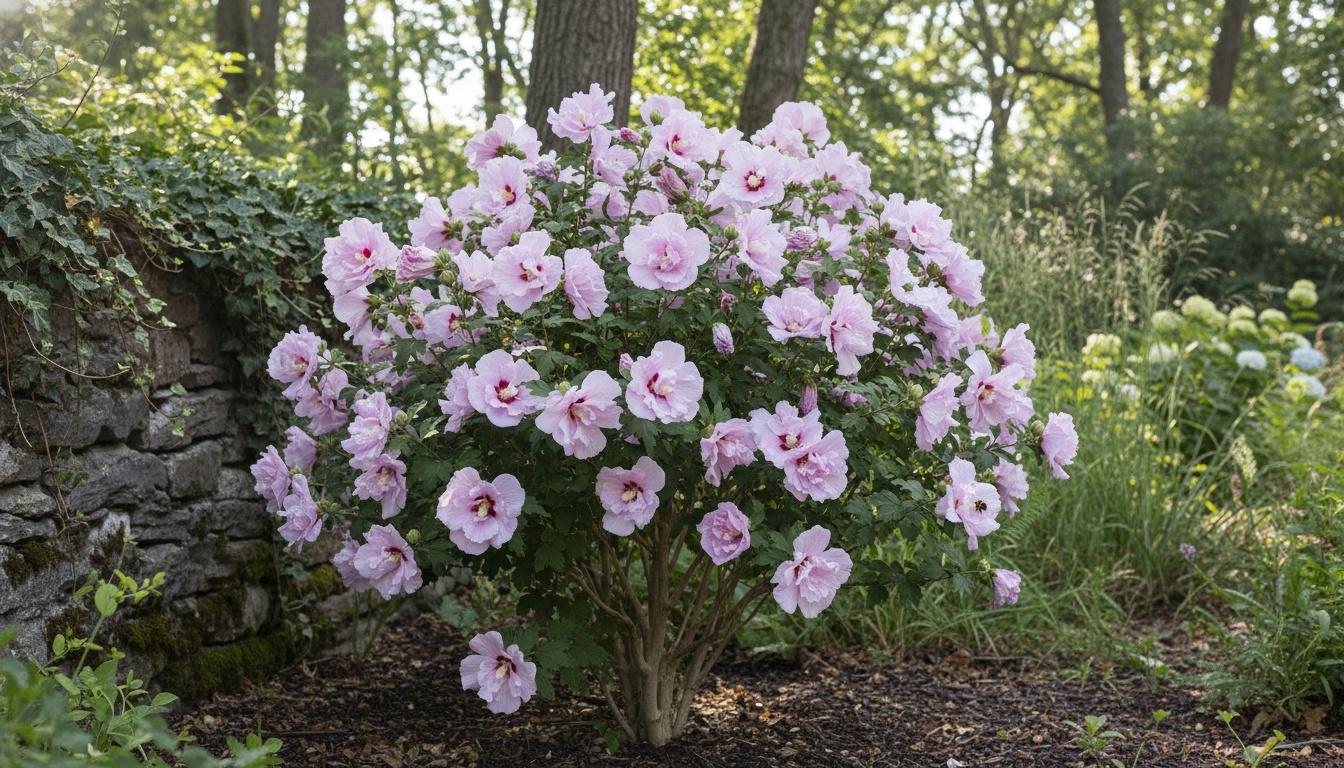 Rose Of Sharon 'Jwnwood4' (Hibiscus Syriacus Pp24336 Pink Chiffon 'Jwnwood4') - Flowering Trees