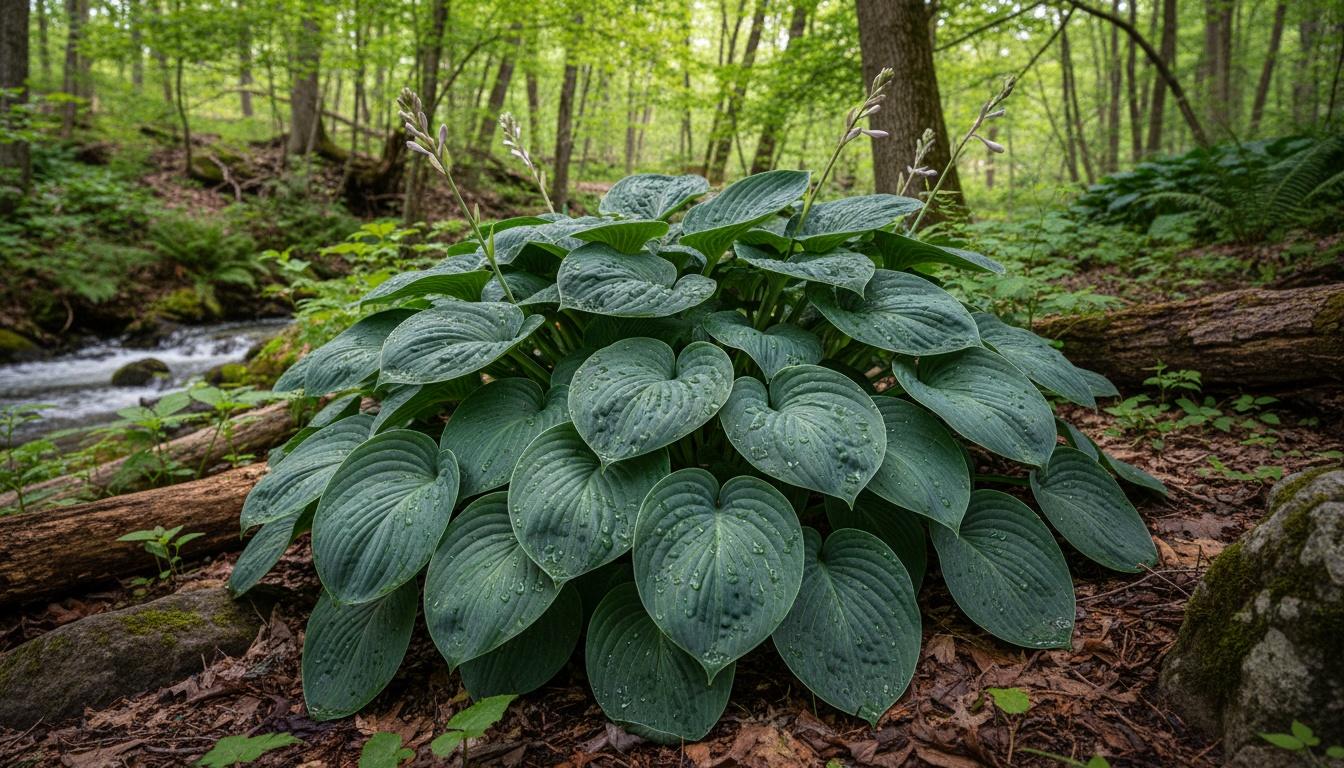 Hosta Plantain Lily 'Abiqua Drinking Gourd' (Hosta 'Abiqua Drinking Gourd') - Perennials