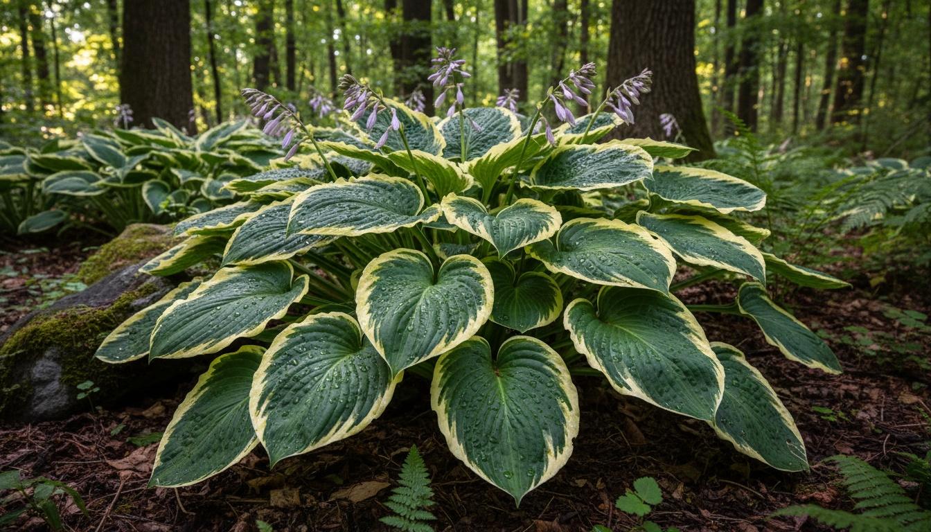 Hosta Plantain Lily 'City Of Lights' (Hosta 'City Of Lights') - Perennials