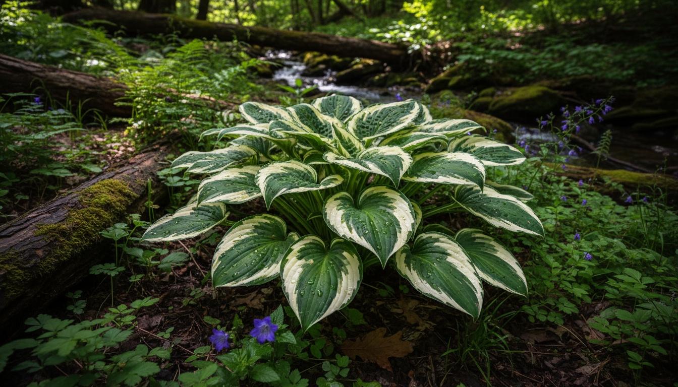 Hosta Plantain Lily 'Dancing Darling' (Hosta 'Dancing Darling') - Perennials