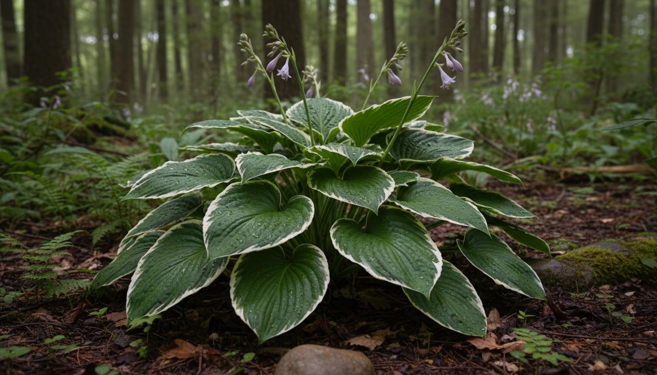 Hosta Plantain Lily 'Emerald Ruff Cut' (Hosta 'Emerald Ruff Cut') - Perennials