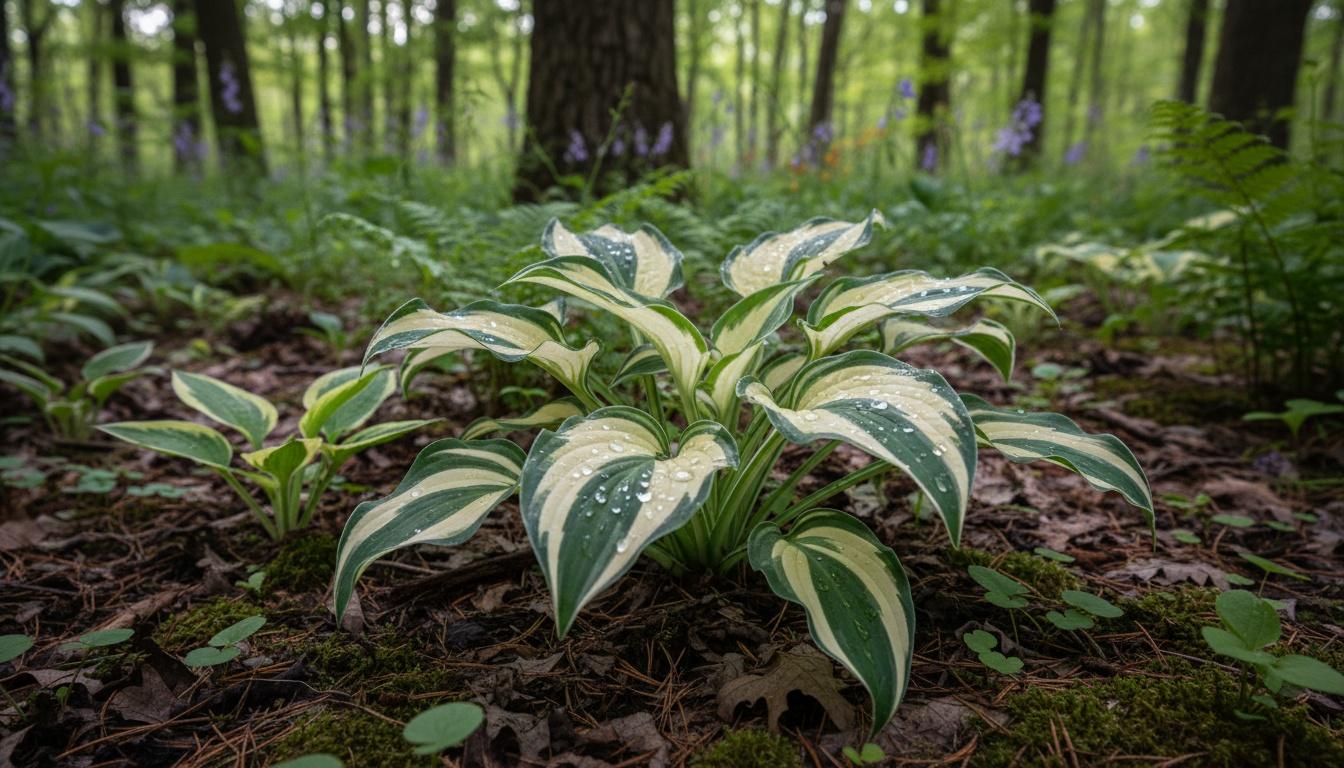 Hosta Plantain Lily 'Fire And Ice' (Hosta 'Fire And Ice') - Perennials