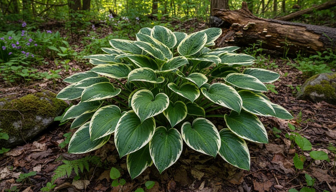 Variegated Hosta Francee (Hosta 'Francee') - Perennials