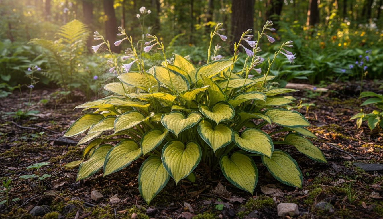 Hosta Plantain Lily 'Golden Tiara' (Hosta 'Golden Tiara') - Perennials