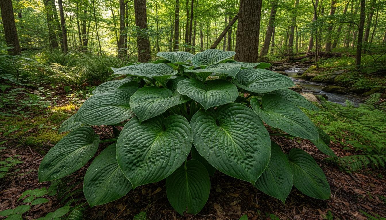 Hosta Plantain Lily 'Jurassic Park' (Hosta 'Jurassic Park') - Perennials