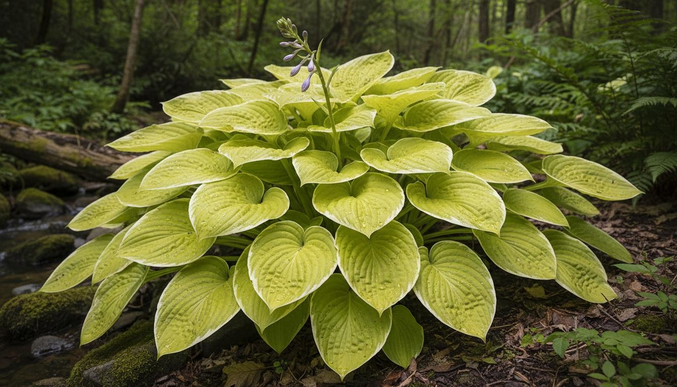 Hosta Plantain Lily 'Moonstruck' (Hosta 'Moonstruck') - Perennials