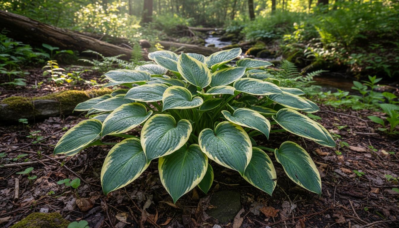 Hosta Plantain Lily 'Wide Brim' (Hosta Fortunei 'Wide Brim') - Perennials