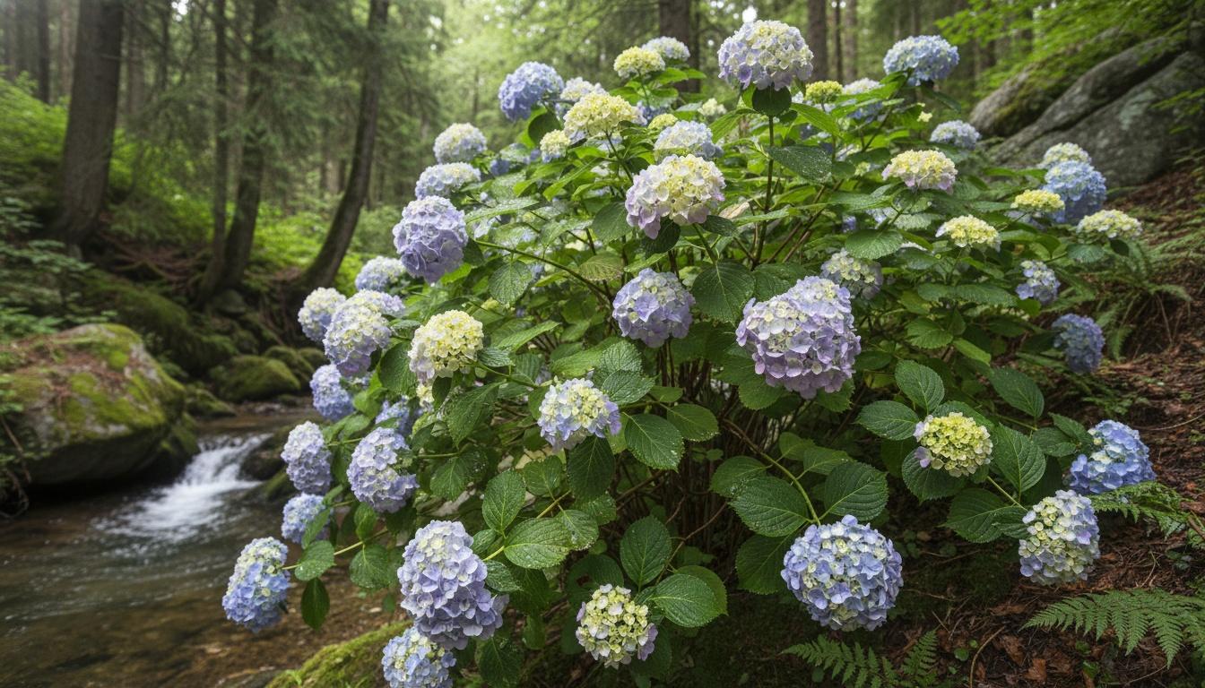 Mountain Hydrangea (Hydrangea Macrophylla) - Ground Layers