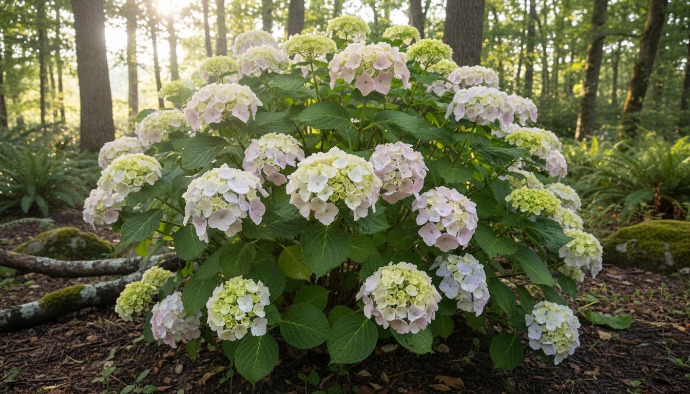 Lindsey Ann Hydrangea (Hydrangea Macrophylla 'Lindsey Ann') - Ground Layers