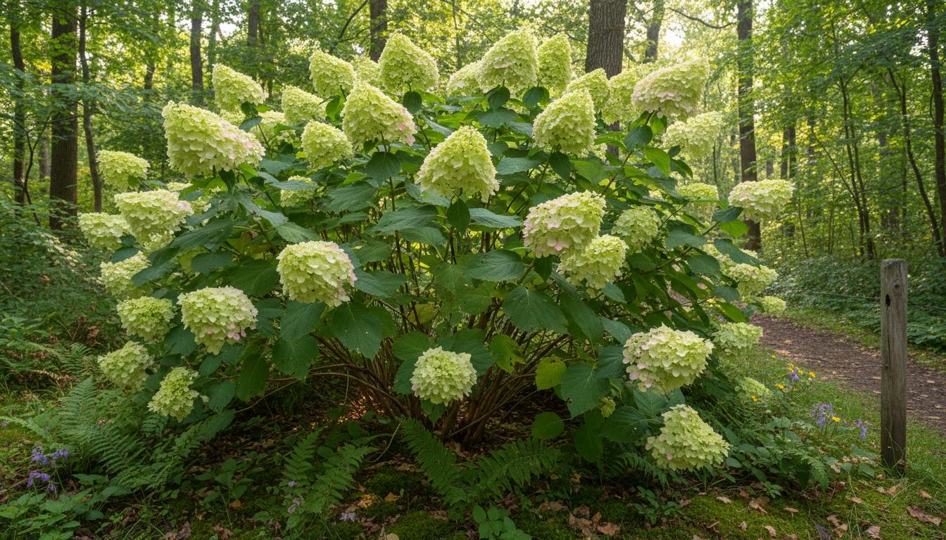 Limelight Hydrangea (Hydrangea Paniculata 'Limelight') - Ground Layers