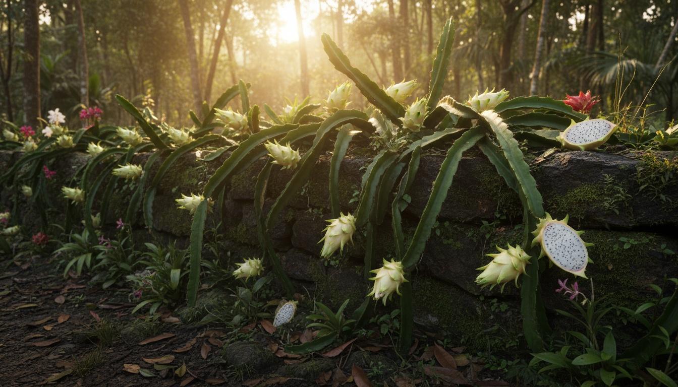 White Dragon Fruit (Hylocereus Undatus) - Succulents