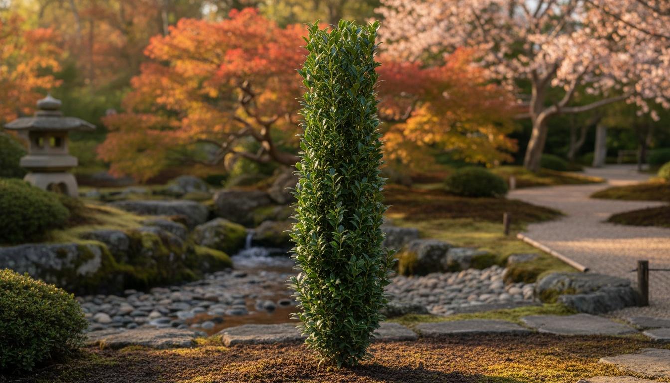 Sky Pencil Holly (Ilex Crenata 'Sky Pencil') - Ground Layers