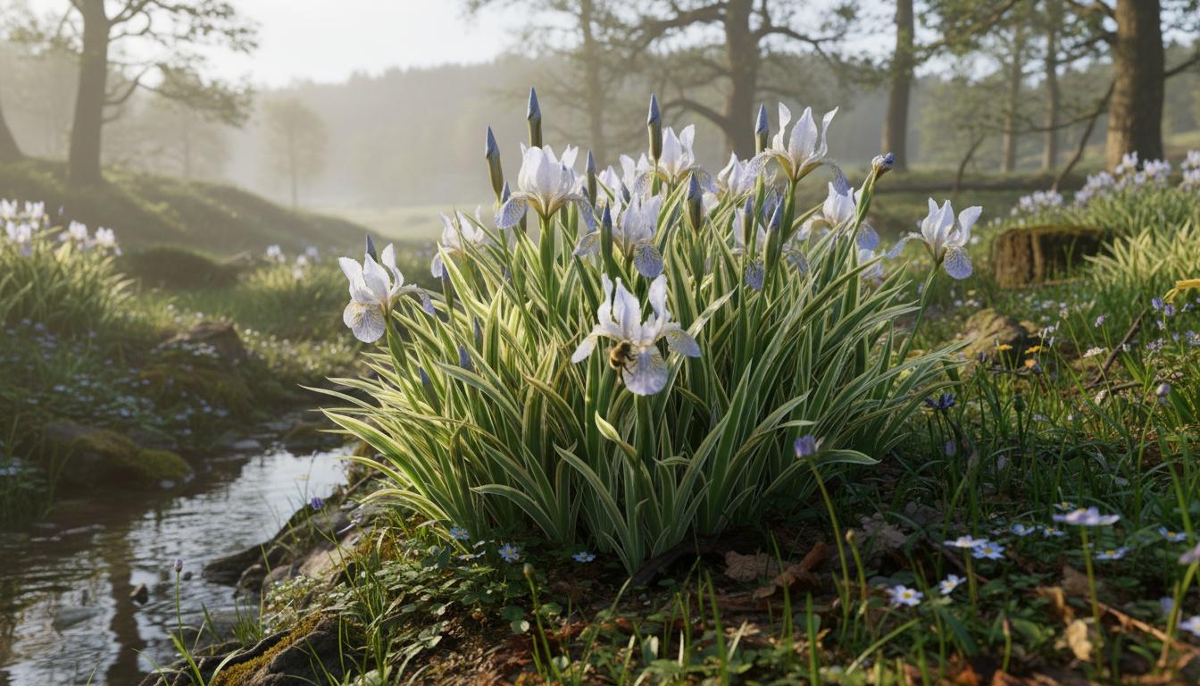 Sweet Iris 'Albo Variegata' (Iris Pallidia 'Albo Variegata') - Perennials