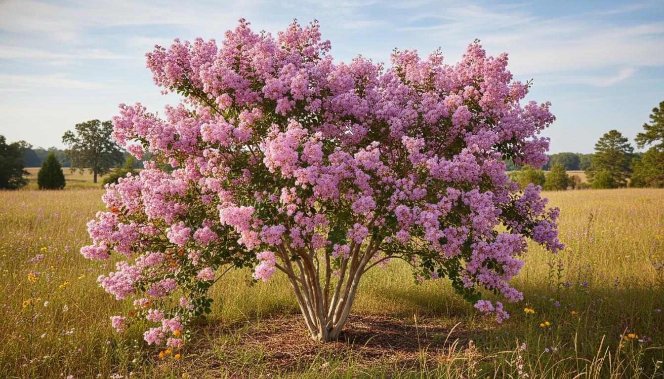Muskogee Crape Myrtle (Lagerstroemia Indica 'Muskogee') - Flowering Trees