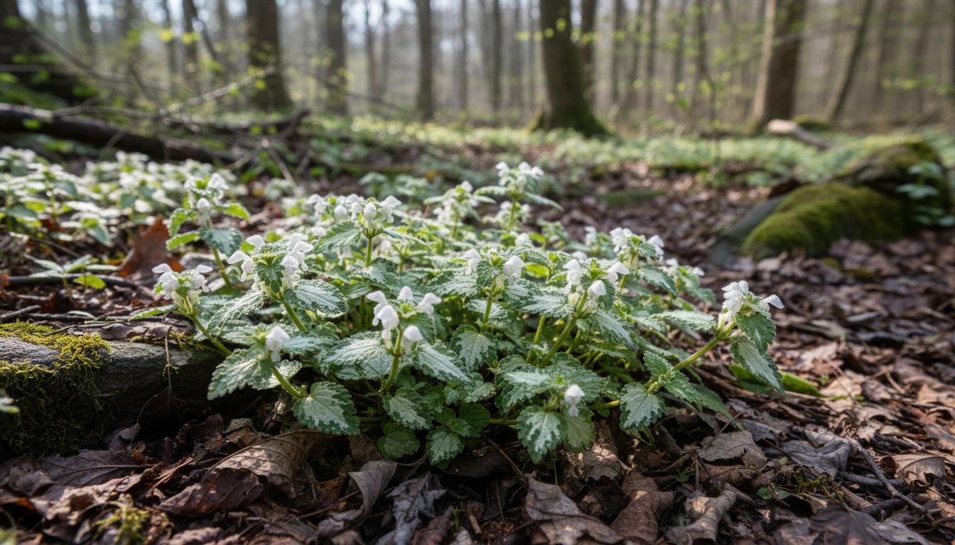 Spotted Dead Nettle 'White Nancy' (Lamium Maculatum 'White Nancy') - Perennials