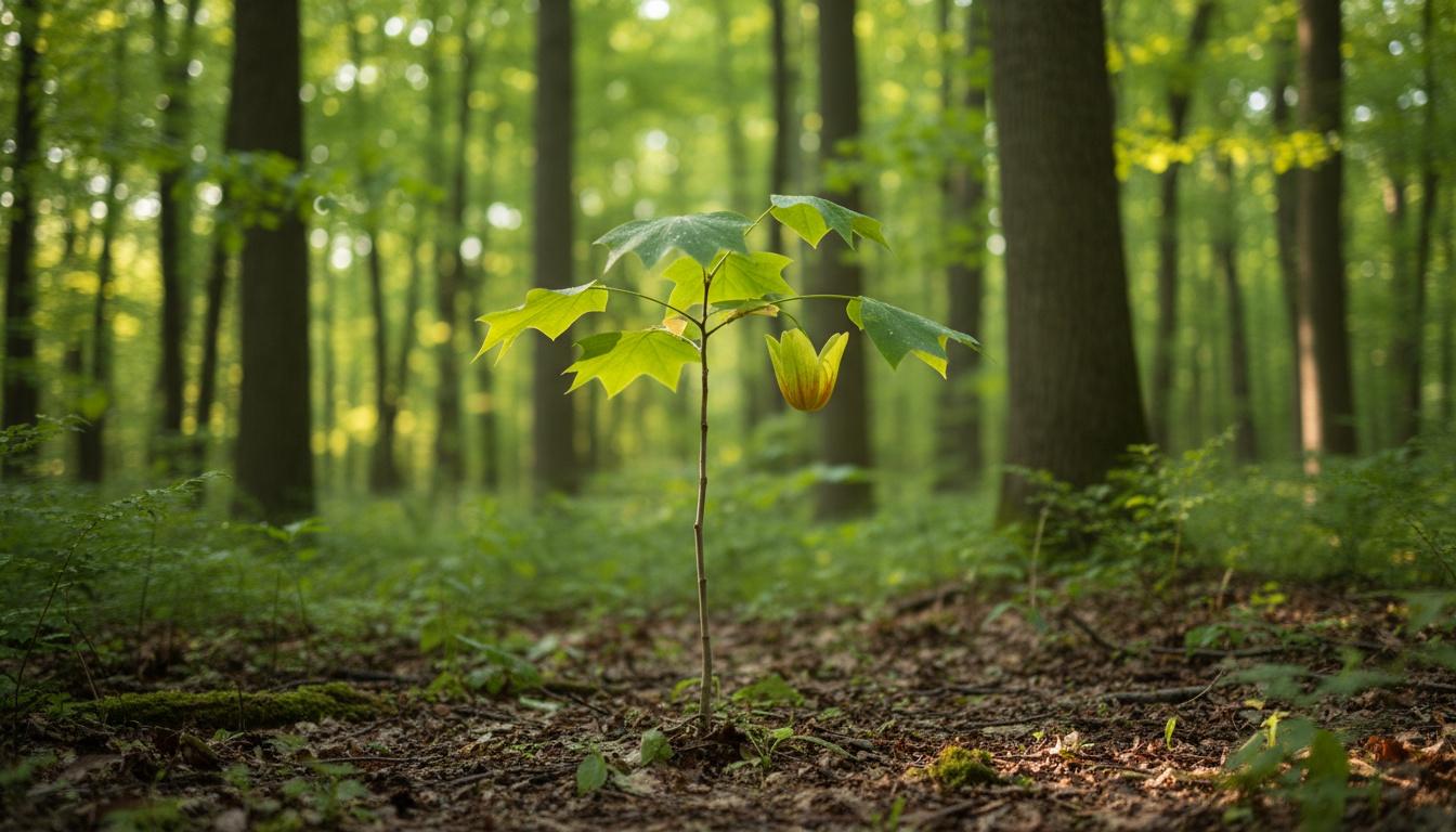 Little Volunteer Tulip Tree (Liriodendron Tulipifera) - Shade Trees
