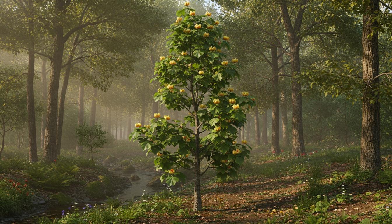 Columnar Tulip Tree (Liriodendron Tulipifera Fastigiata) - Flowering Trees