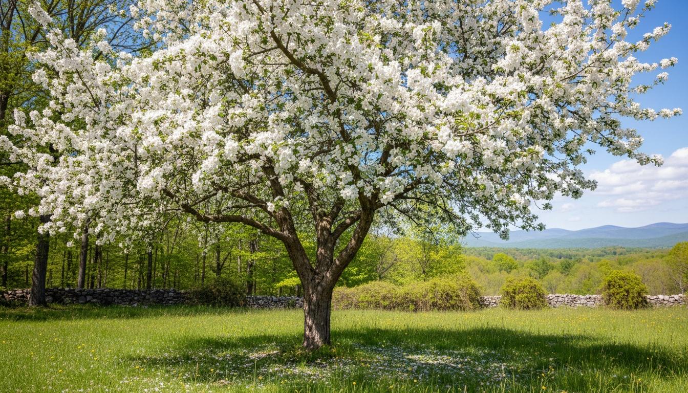 White Flowering Crabapple 'Adirondack' (Malus 'Adirondack') - Flowering Trees