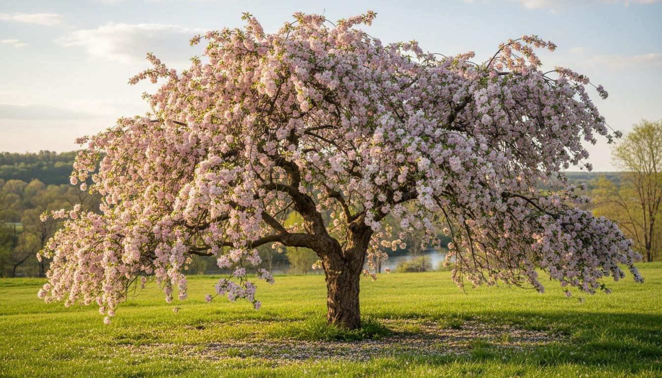 Weeping Flowering Crabapple 'Louisa' (Malus 'Louisa') - Flowering Trees