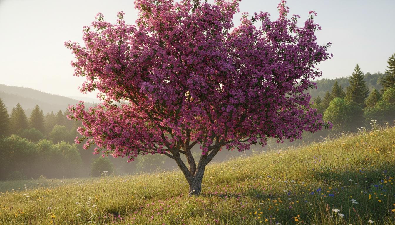 Pink Flowering Crabapple 'Purple Prince' (Malus 'Purple Prince') - Flowering Trees