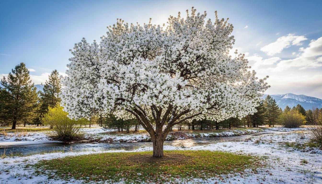Spring Snow Crabapple (Malus 'Spring Snow') - Flowering Trees
