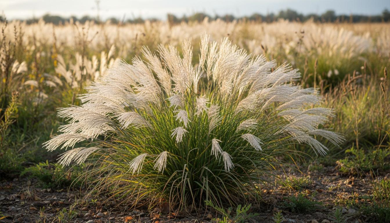 Little Kitten Miscanthus (Miscanthus Sinensis 'Little Kitten') - Grasses