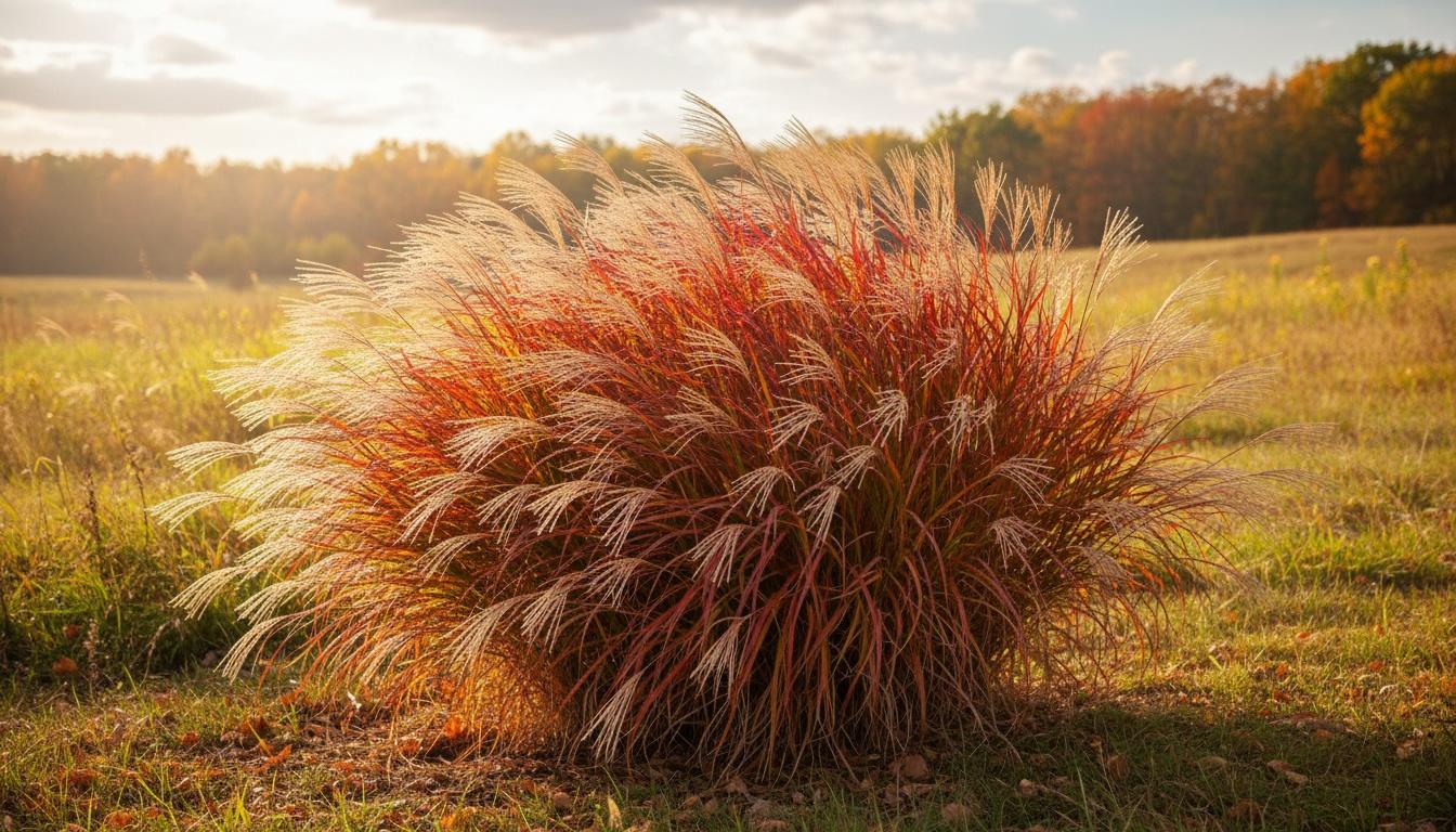 Flame Or Maiden Grass 'Purpurascens' (Miscanthus Sinensis 'Purpurascens') - Grasses