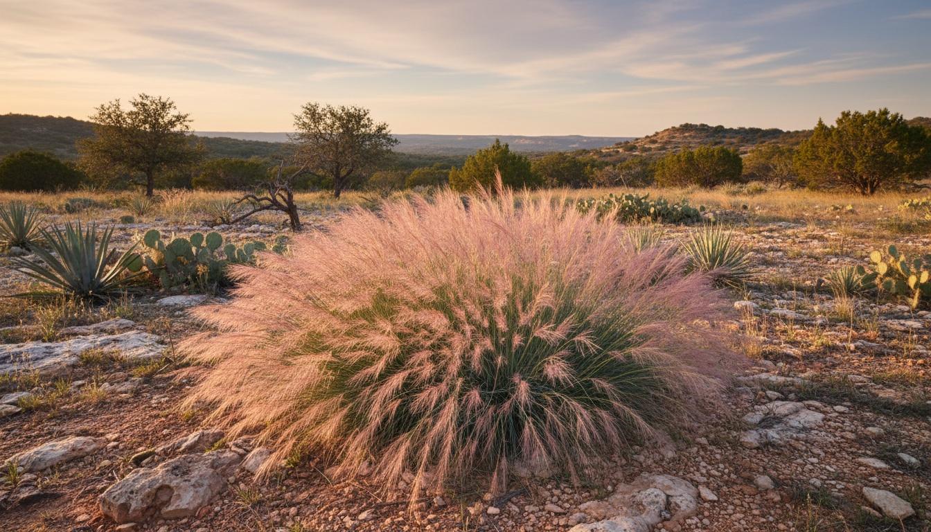 Muhly Grass 'Pund01S' Undaunted® Undaunted® (Muhlenbergia Reverchonii 'Pund01S') - Grasses