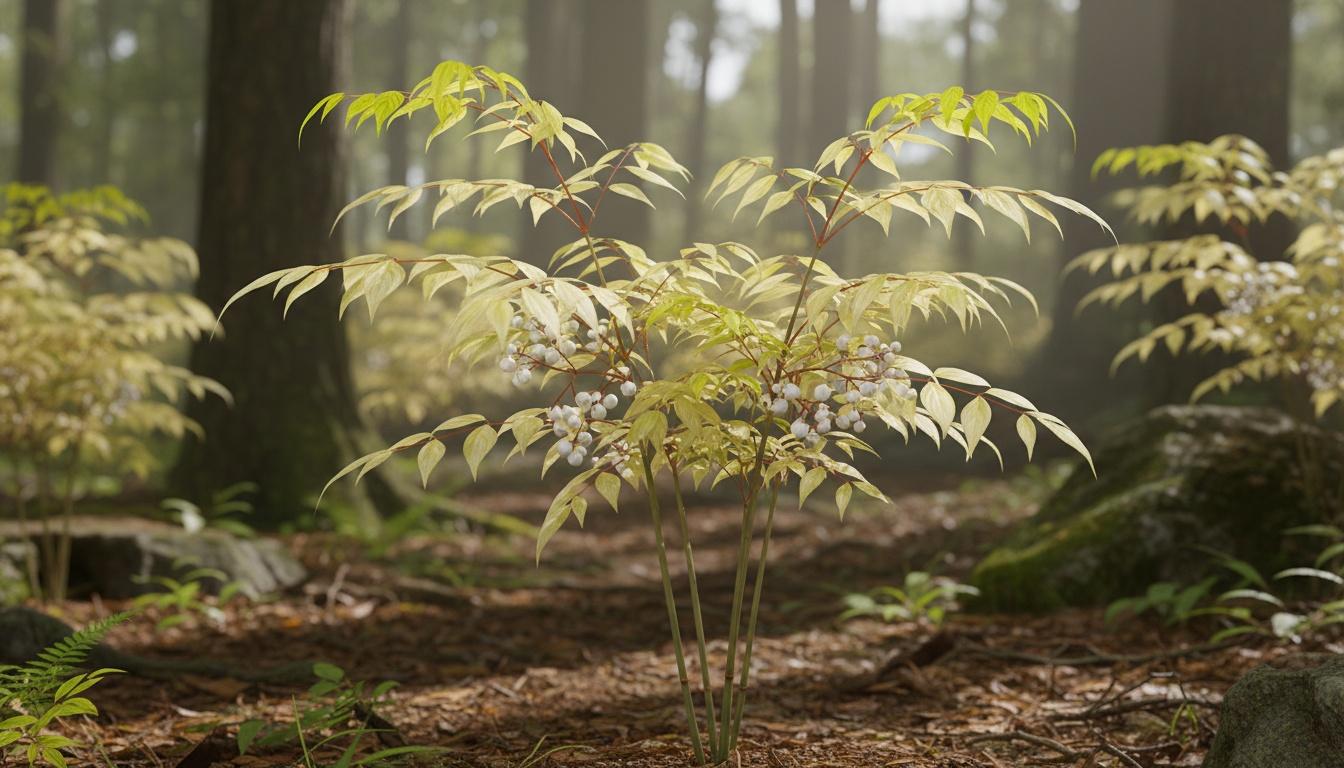 Heavenly Bamboo (Nandina Domestica 'Alba Lemonlime') - Ground Layers
